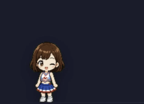 デスクトップマスコットとして表示したミコPetのプレビュー